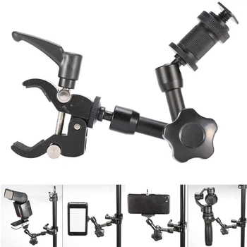 

11in Magic Arm with Metal Fixing Clamp Anti-slip Adjustable Durable Kits for Camera GDeals