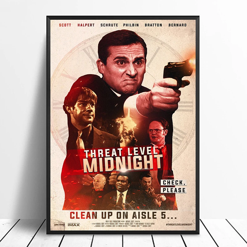 

Threat Level Midnight Art Print Movie Poster Home Decor Wall Decor Wall Art Canvas Print