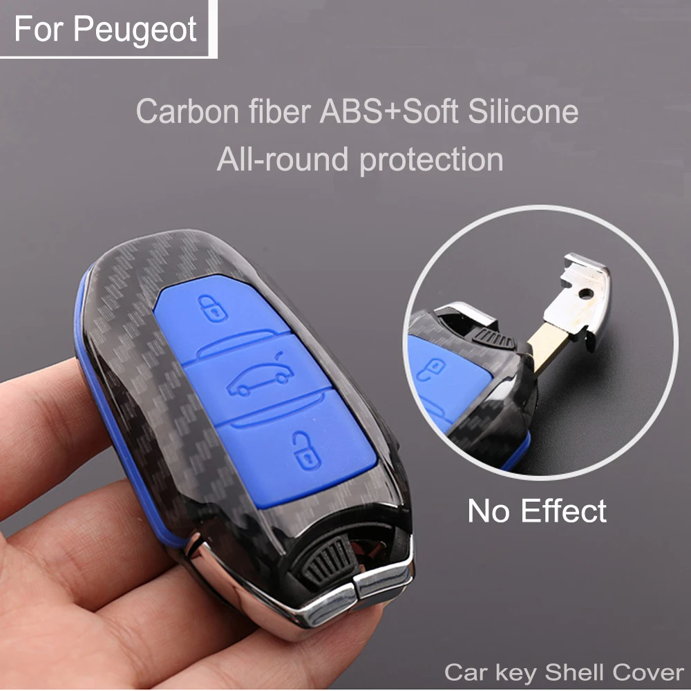 

3 Buttons Key Case Cover Fob For Peugeot 508 301 2008 3008 4008 407 408 Smart Key