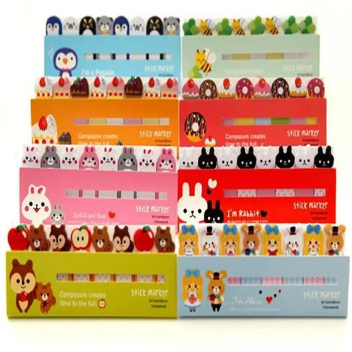 Kawaii Cute  Bookmark Marker Memo pad Flags Index Tab sticky notes Label Paper Stickers Notepad stationery papeleria