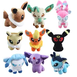 Плюшевые игрушки 5 "Umbreon Eevee Espeon Jolteon Vaporeon Flareon Glaceon Leafeon животные мягкая кукла игрушка