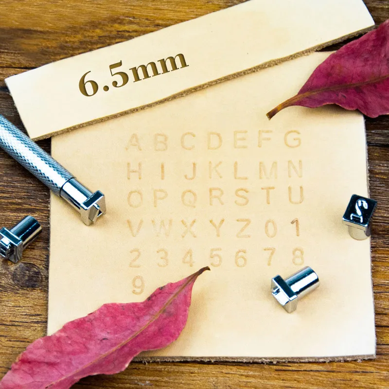 DIY Leather Puncher Tools Letter Stamp Tool Uppercase Capital Letters 26 Alphabet Craft Stamps Working Saddle 3.5 7mm|saddle|saddle leather |