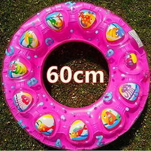50 см-90 см Экстра толстый двойной воздушный шар ребенок для Взрослых Бассейн Водные виды спорта надувной плавательный круг играть воды игрушка в подарок - Цвет: B   60CM