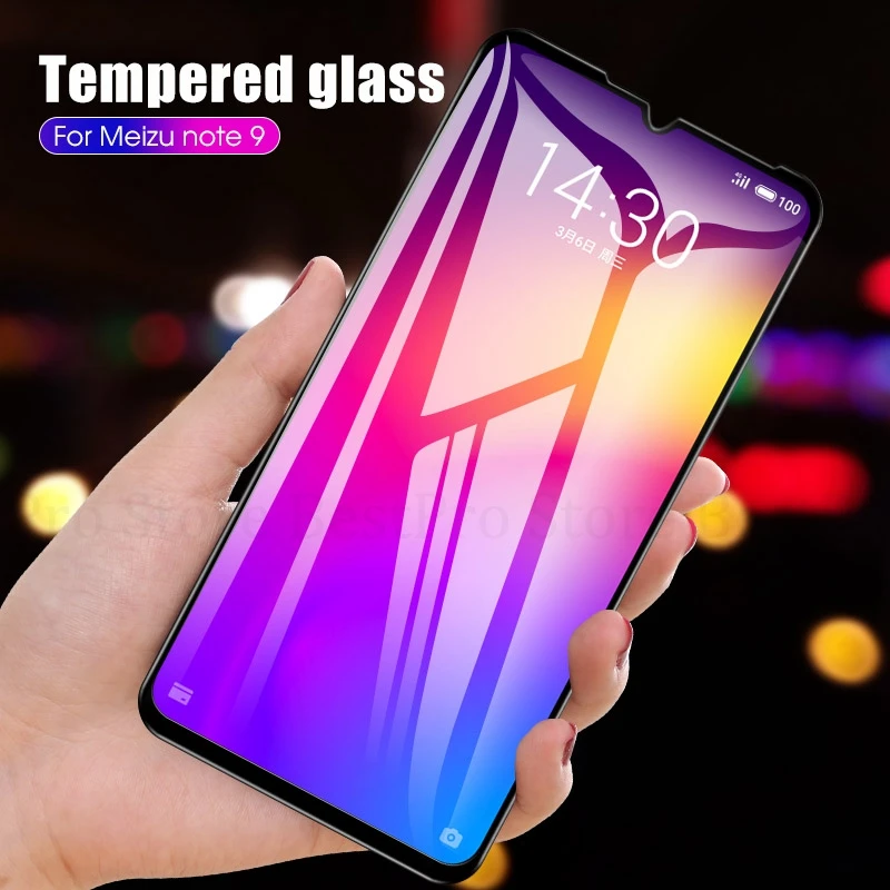 Закаленное стекло с полным покрытием для Meizu Note 9 9D Защита экрана 6 2 дюйма