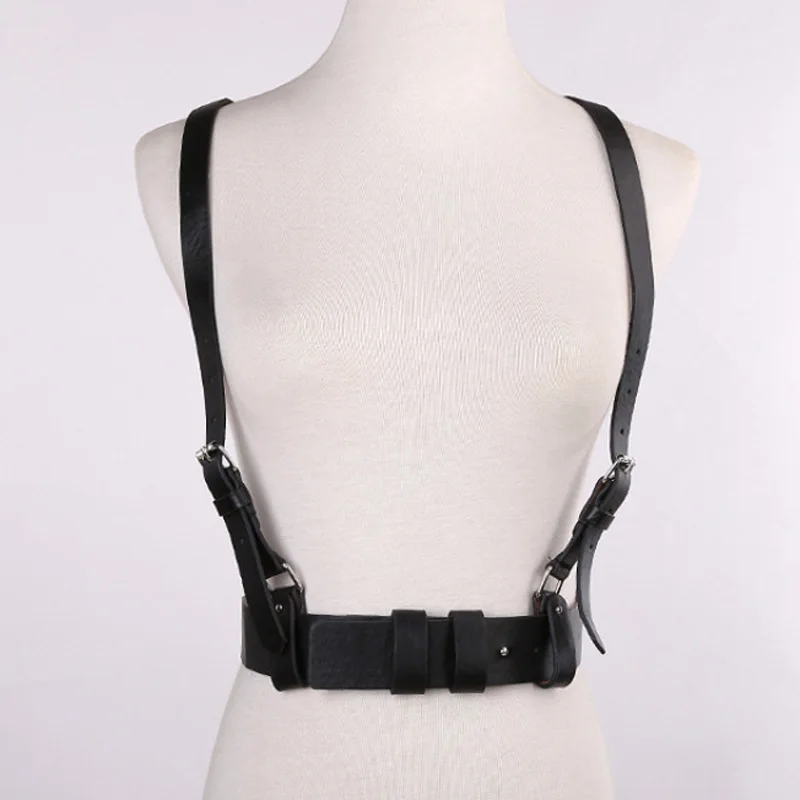 

New hot sell strap Faux Leather waist Belt Straps Adjustable sexy Buckle garter belt leather suspenders accessori