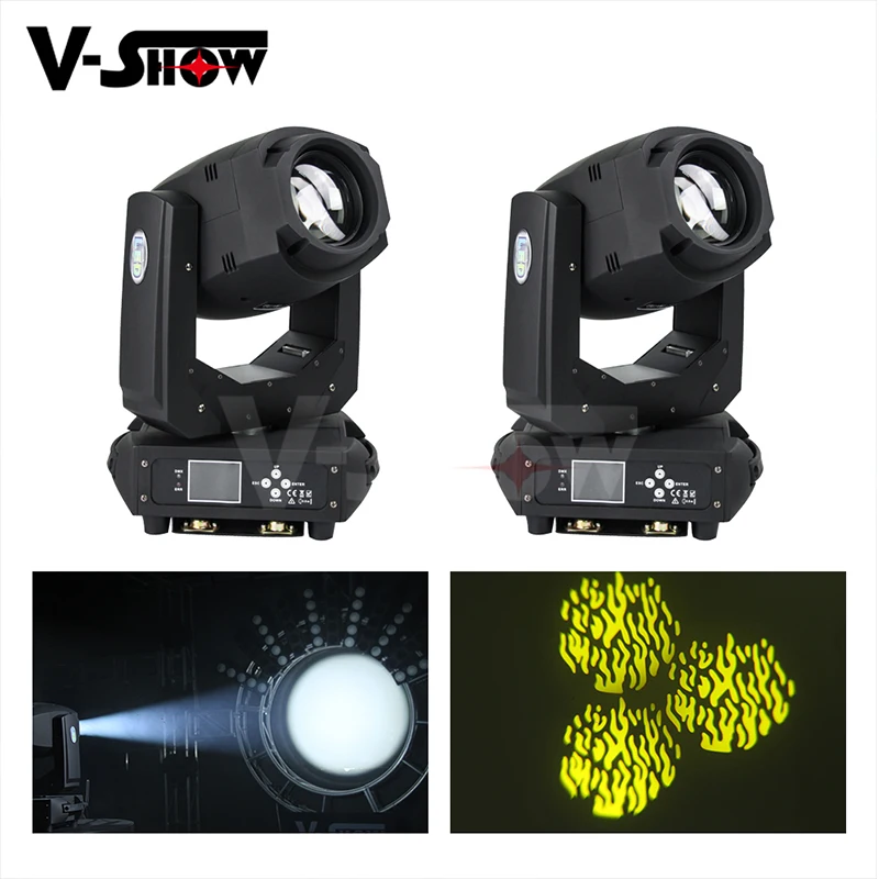 

2018 New Arrival 2pcs 200w Moving Head Light Led Spot Light Dmx Control Dj Light For Nightclub Disco Bar