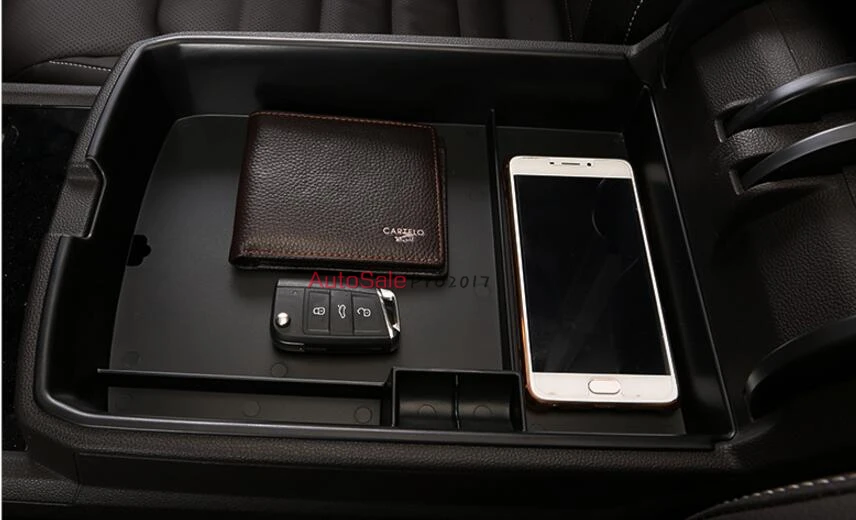 Пластиковая Внутренняя деталь 1 комплект для Volkswagen VW Atlas Teramont 2017 2018|car armrest storage