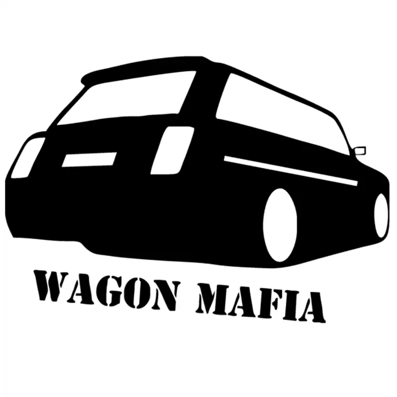 Wagon Mafia Funny vinilo pegatina para coche