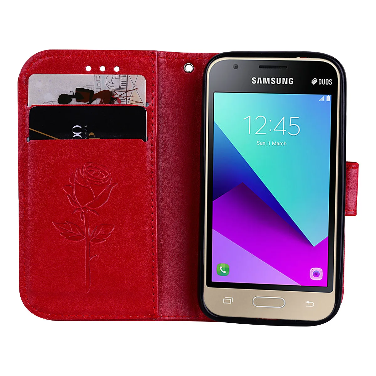 Leather Flip Case For Samsung Galaxy J1 2016 2016 J120F J120 J2 Grand Prime G530 G532 Wallet Cover Hoesje Funda kawaii samsung cases