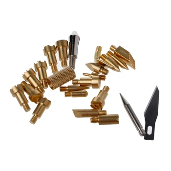 

BENGU 23 Pcs 30W Pyrography Tool Wood Burning Electronic Iron Pen+Assorted Woodburning Tips Kit