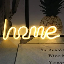 Светодиодный неоновый светильник для дома с неоновыми буквами, художественный декоративный светильник s, Настенный декор для детской комнаты, Рождества, свадьбы