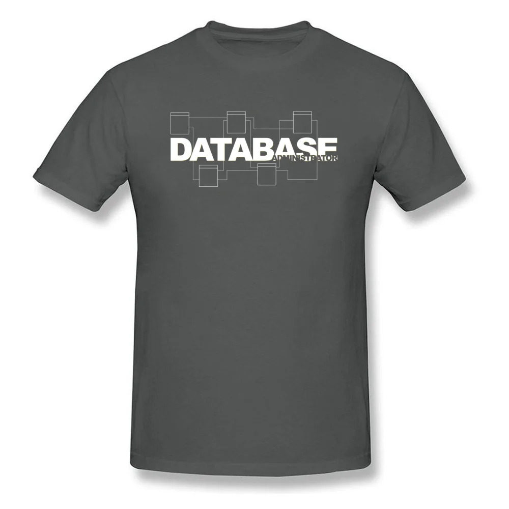 Custom T Shirts On Sale Crewneck Database Administrator Pure Cotton Men's Tops Shirts Europe Short Sleeve Tops Shirts Database Administrator carbon