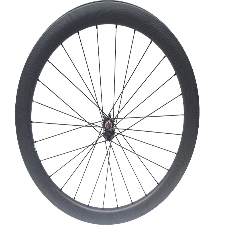 Best Super light width 28mm carbon road bike disc wheel clincher tubeless straight pull cyclocross wheelset thru 12*100  12*142 5