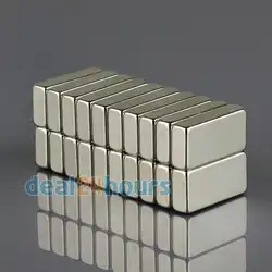 ОМО Magnetics Лот 10 шт. супер сильный N35 Блок кубовидной Магниты редкоземельные 20x12x5 мм