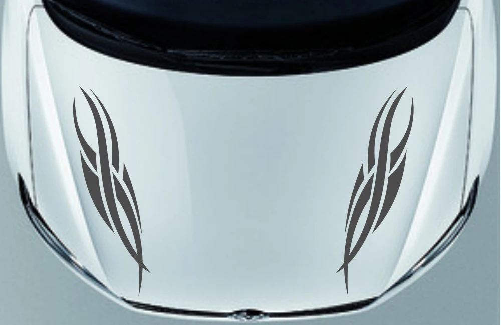 Автомобильные наклейки гоночная спортивная полоса 5 ''x 28'' для C32 C63 C55