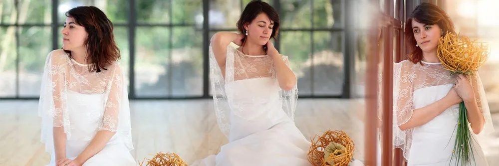 Кружево Болеро 2019 Короткие свадебные обёрточная бумага элегантный платок свадебные аксессуары на заказ DJ031