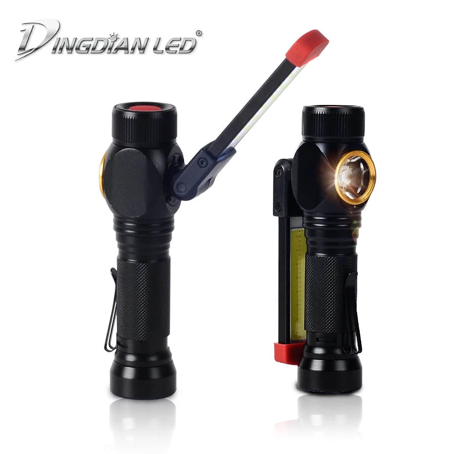 

DINGDIAN LED Portable Lantern CREE LED Outdoor Flashlight White+Red Light USB Rechargeable Worklight Camping Torch Flashlight