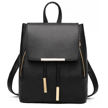

women bag pu leather knapsack fashion backpack for teenager high capacity rucksack solid packsack for women WM08Z bolsos mujer