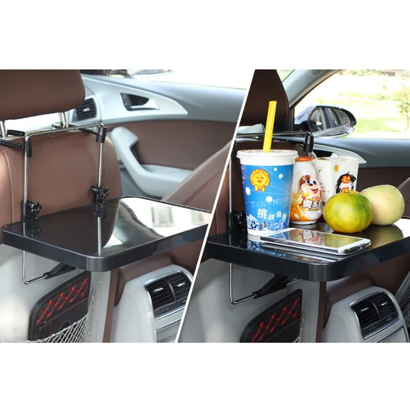 Portable Foldable Car Laptop Stand Foldable Car Seat/Steering Wheel Laptop/Notbook Tray Table Food/drink Holder Stand