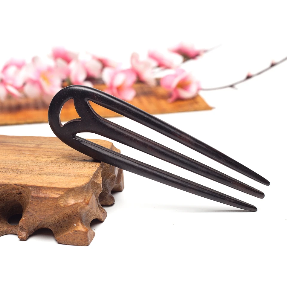 Hair Jewelry Hand-Carved Wood Sticks Hairpins U Shape Ebony Bridal Headwear hair comb hair accessories hair ornaments Hair Jewelry Hand-Carved Wood Sticks Hairpins U Shape Ebony Bridal Headwear hair comb hair accessories hair ornaments