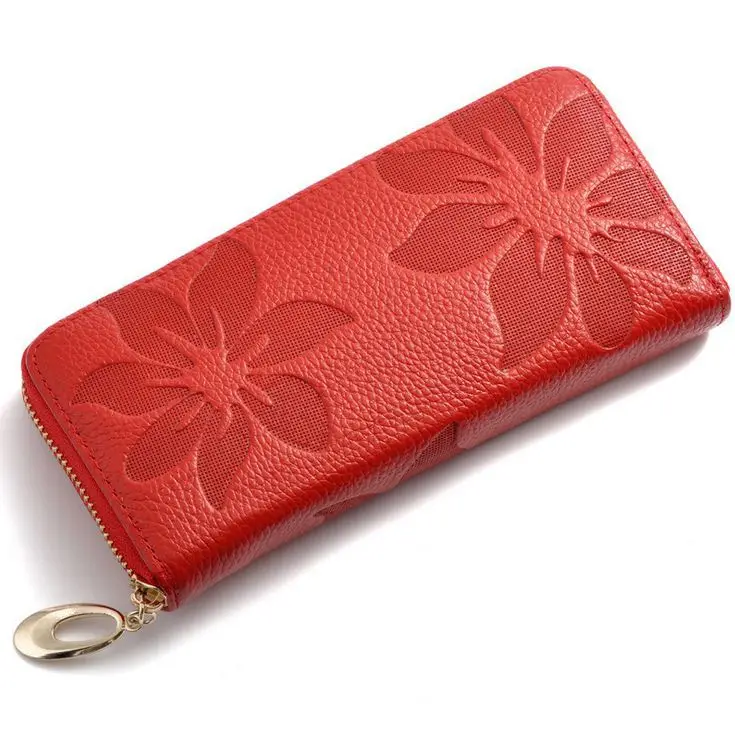 

MIYAHOUSE PU Leather Women Wallte Flower Printed Luxury Design Female Purse Vintage Ladies Clutch Bag Coin Purse For Party