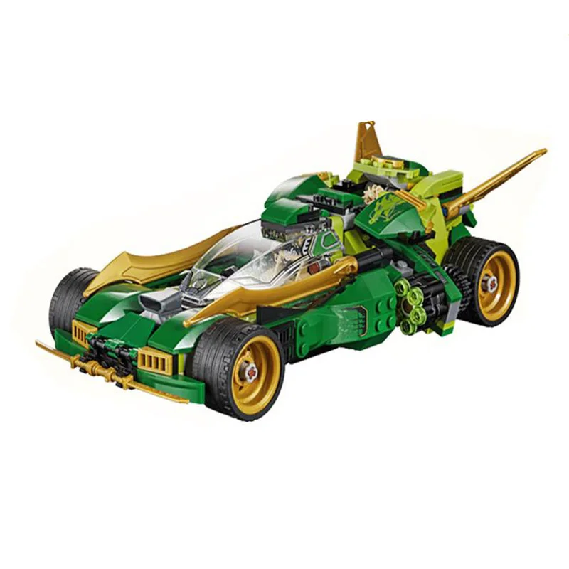 

New Ninja Car Racing Locomotive Warrior DIY Building Block Sets Educational Toys For Children Compatible LegoING ninjagoes