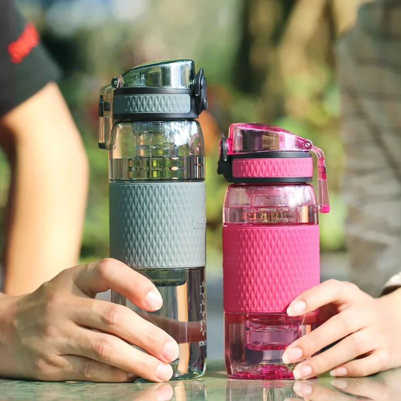 

350ml/500ml Sport Water Bottle Portable leak Proof Lovers Creative Lemon Juice Shaker My Plastic Bottle For Water Tour Drinkware