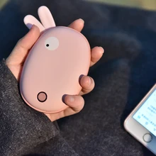 Путешествия 5000 mAH power bank Электрический многоразовый USB Перезаряжаемый мягкий подогреватель рук