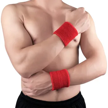

Sports Basketball Weatband Wrist Support Band Jogging Fitness Unisex Cotton Sweat Wraps Guards Hand wristband