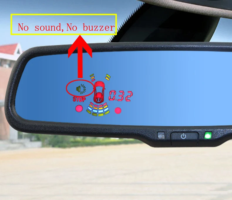 Автомобильный парковочный датчик с OEM зеркалом заднего вида с 8 датчиками 16,5 мм со специальным кронштейном реверсивный радар звуковой сигнал
