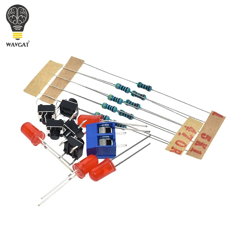  Four Person Responder Diy Kit 4 Channel Answering Teaching Practice Welding PCB Board Fun Electroni - 4000005166275