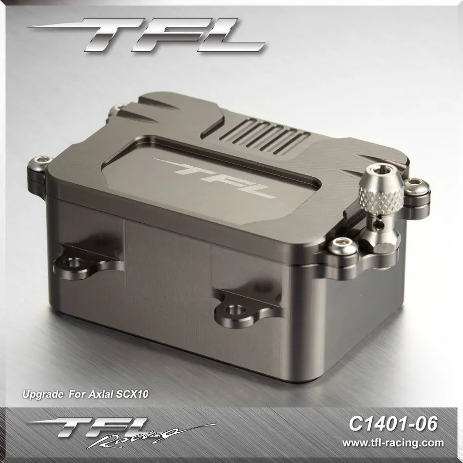 

TFL Metal Equipment Box Assembly SCX 10 General Purpose Parts for RC receiver box C1401 06