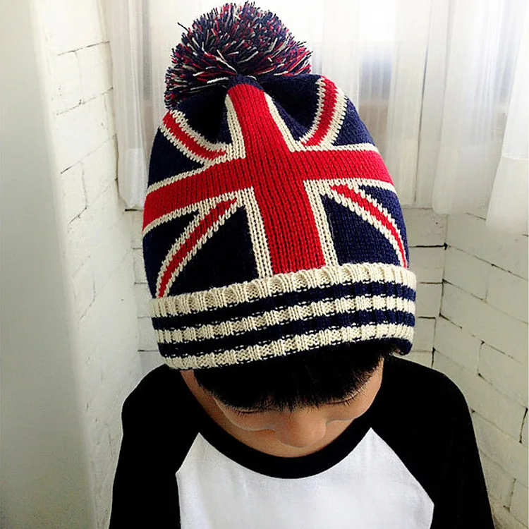 Cheap Usa American Flag Beanie Hat Wool 