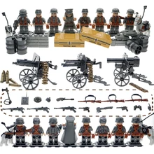 WW2 MinI Brick Compatible Legoinglys Military Army SWAT Building Blocks With Many Weapons And Soilder Set