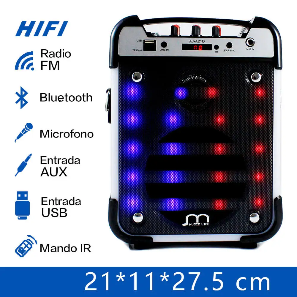 

Bluetooth Speaker Karaoke Portable with Microphone FM Radio MP3 High Power Floor-standing With Band easy to carry for Party BBQ