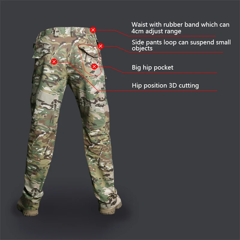 Тактические штаны IDOGEAR M2 для охоты Боевой страйкбол camoflage MultiCam 3202|multicam tactical|multicam