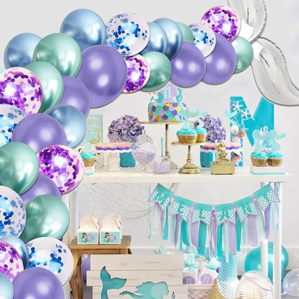 

30/50/100pcs 10inch Chrome Metallic Mermaid Latex Balloons Metallic Globos Wedding Baby Birthday Party Decoration Balloon