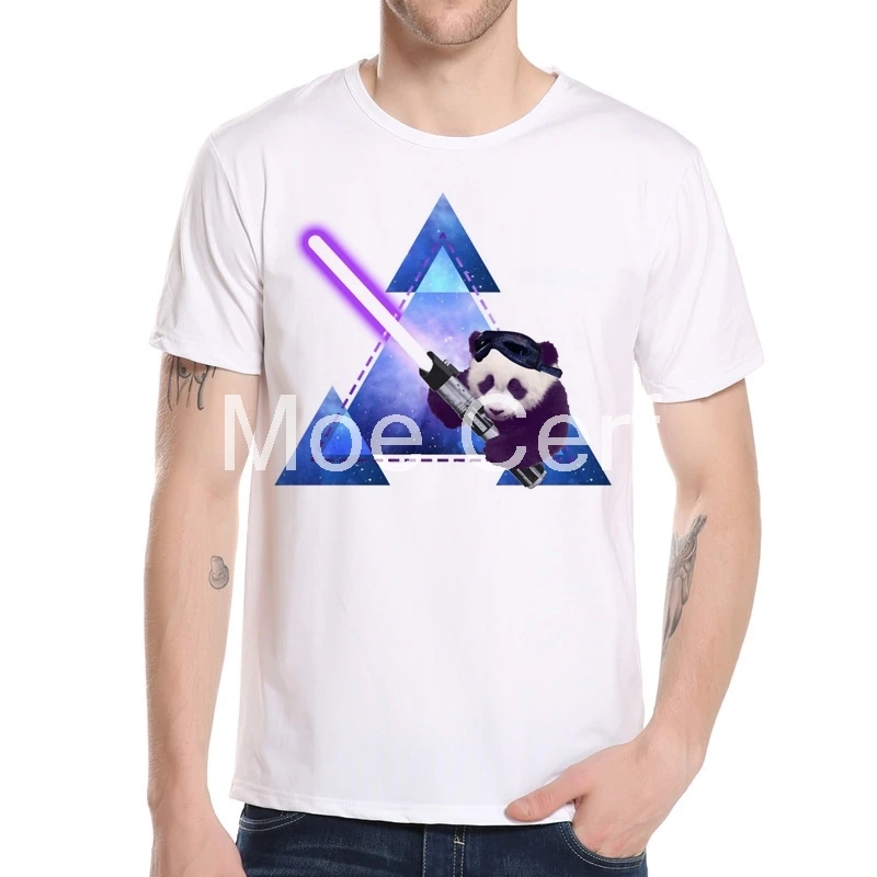 2019 New Summer Style Funny Panda Fighter T Shirt Men Fashion Printed Short Sleeve Crew Neck Harajuku Top L6-B-12 | Мужская одежда