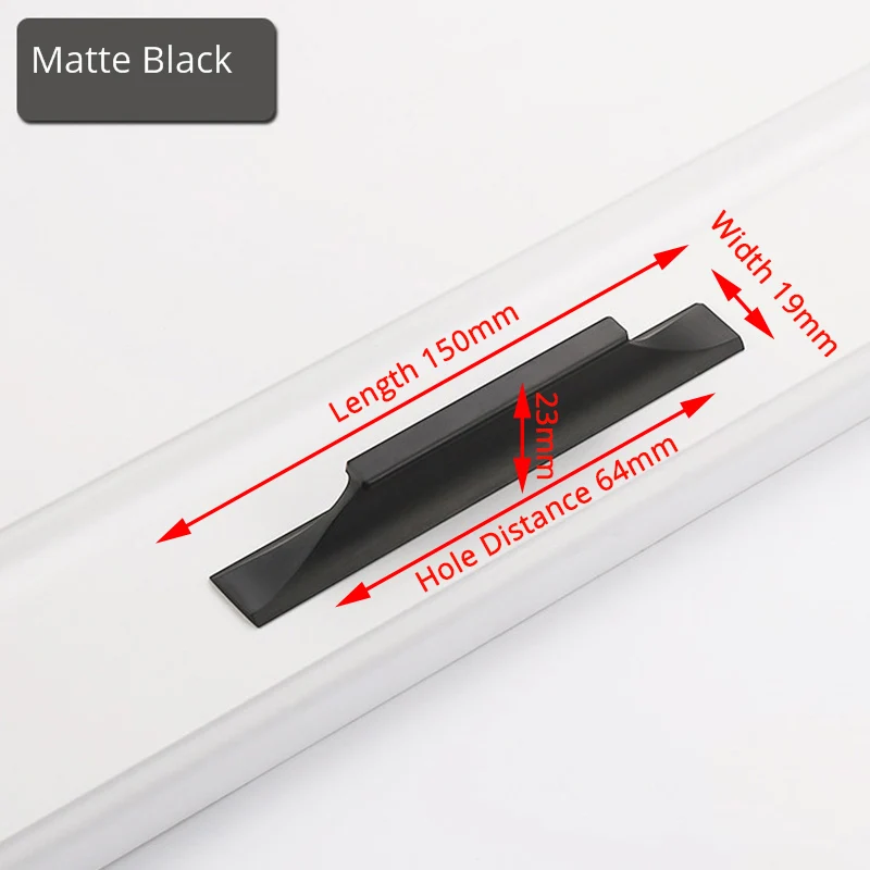 Black 64mm KAK, американский стиль, черные ручки для шкафа, золото, твердый алюминиевый сплав, кухонный шкаф, ручки для выдвижных ящиков оборудование для обработки мебели - Цвет: Black 64mm