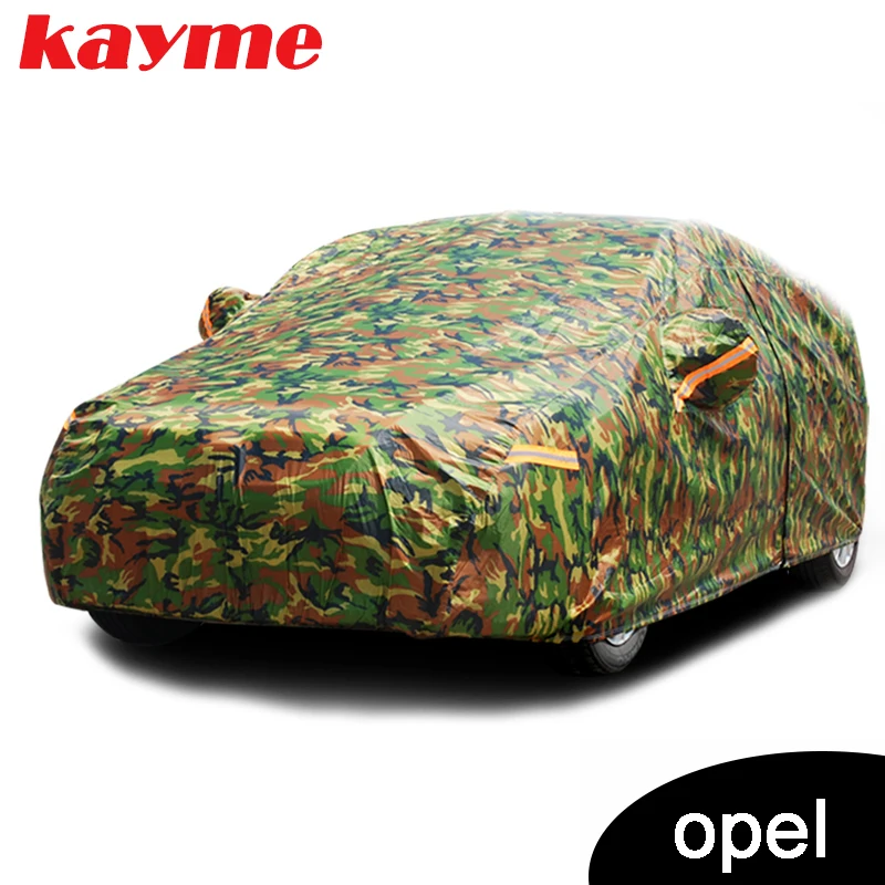 

Kayme waterproof camouflage car covers outdoor sun protection cover for Opel corsa vectra h Astra Corsa Insignia mokka