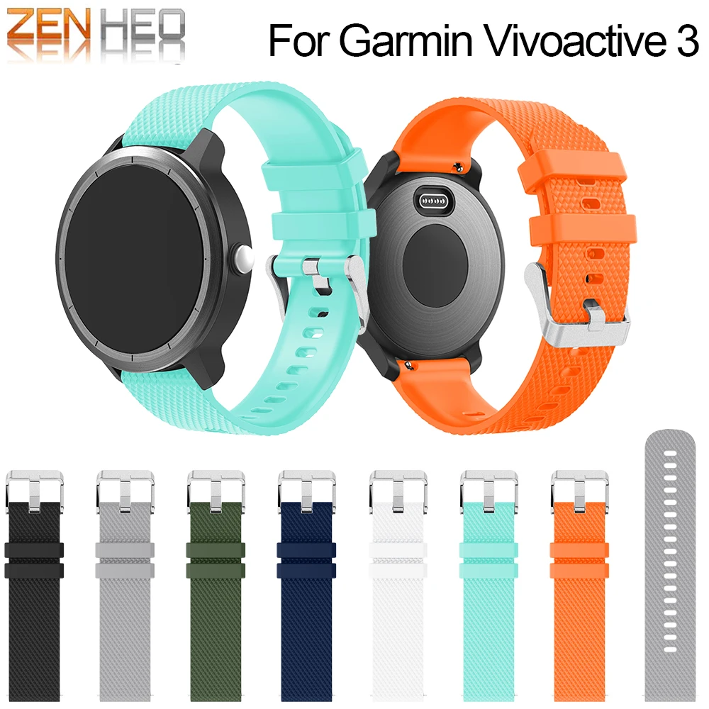 Силиконовый ремешок для часов Garmin Vivoactive 3/Forerunner 645 Samsung Gear S2 спортивные Сменные