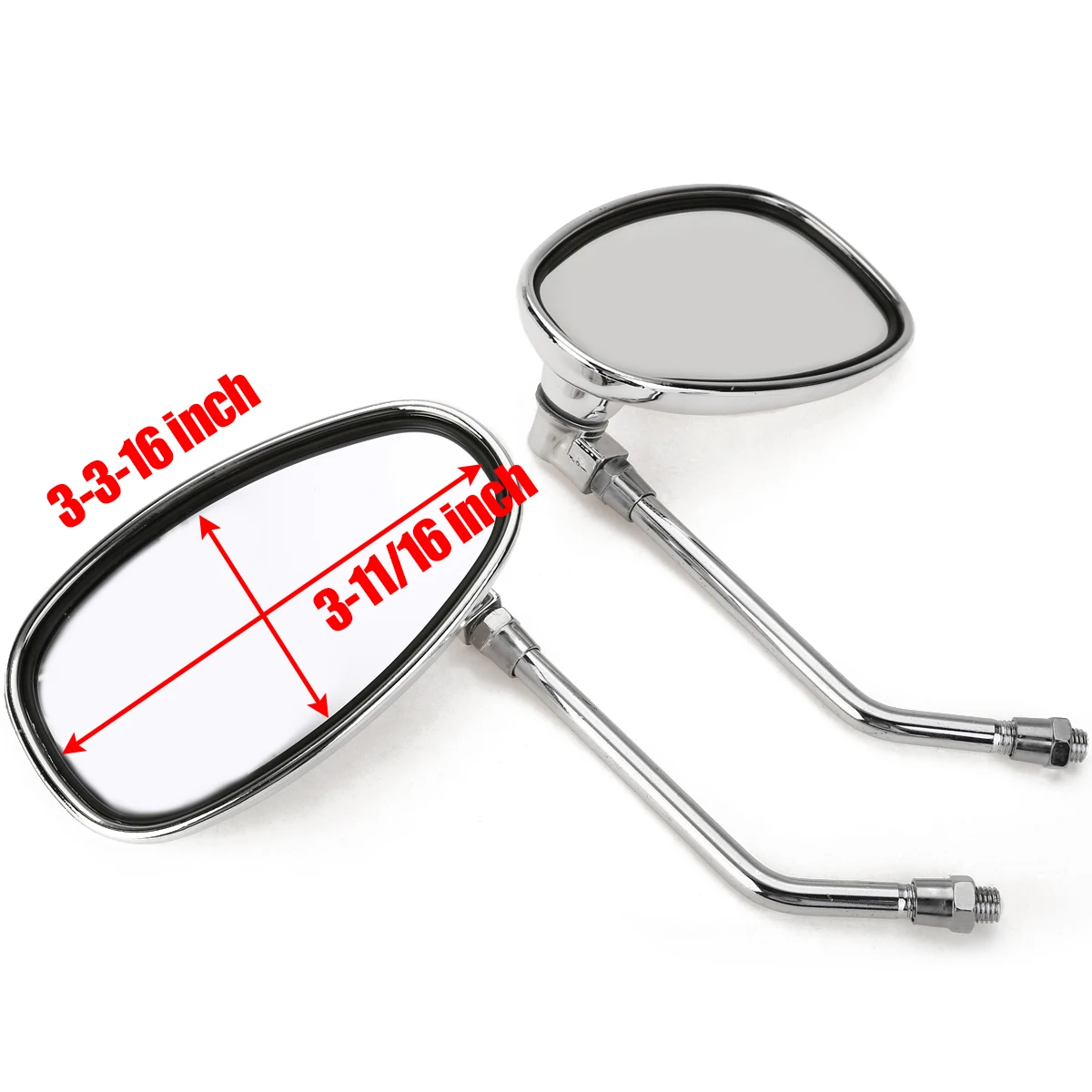 For Suzuki Intruder Volusia 1 Pair Rearview Side Mirrors Support VS VL 700 750 800 1400 1500 Mayitr