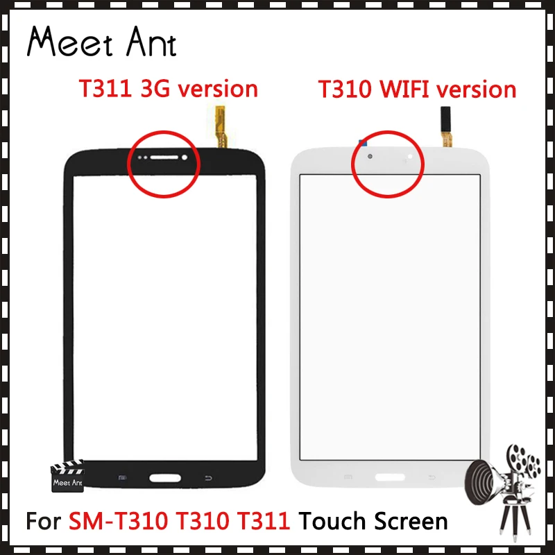 8 0 &quotдля Samsung Galaxy Tab 3 SM-T310 T310 и SM-T311 T311 сенсорный экран дигитайзер Датчик передняя