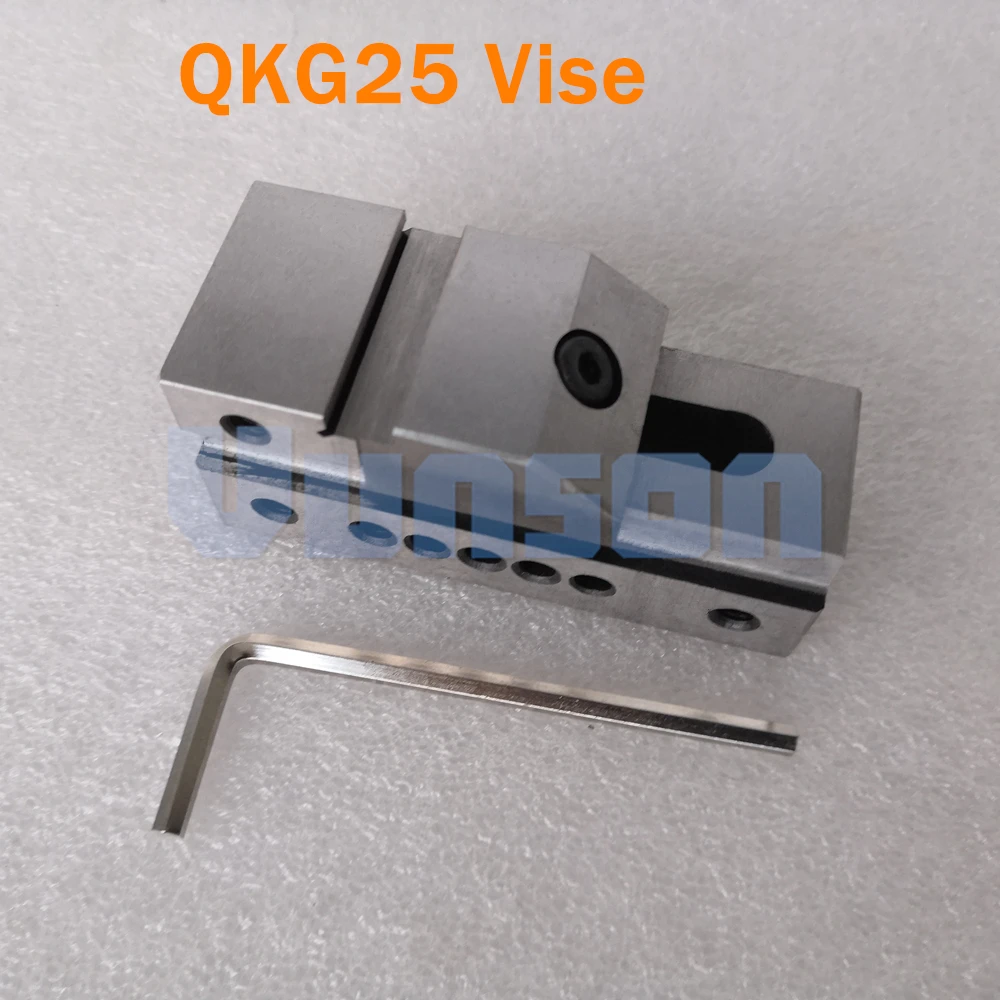 QKG25 плосконосые прецизионные тиски для поверхностного шлифовального станка, фрезерный станок, edm станок, высокая точность 0,005 мм/100 мм