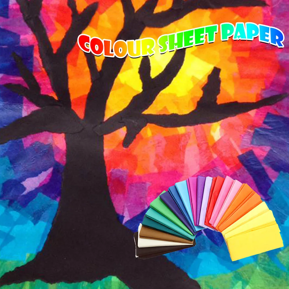 10 шт цветной бумажный цветок подарочная упаковка игрушек рулон бумаги оберточная бумага DIY игрушки для обучения