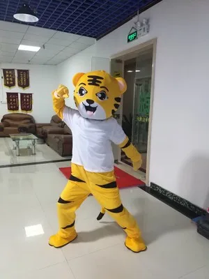 Талисман Тигра костюм желтый Король тигр много видов маскот Медведь Костюм животных мультфильм нарядное платье взрослый размер