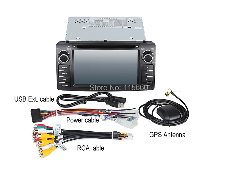 Cables of Toyota Corolla E120 BYD F3 Android