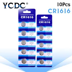 YCDC поле 10X Новый 2 карты + отличный Ёмкость + CR1616 1616 DL1616 ECR1616 LM1616 электронный кнопки сотового монет Батарея