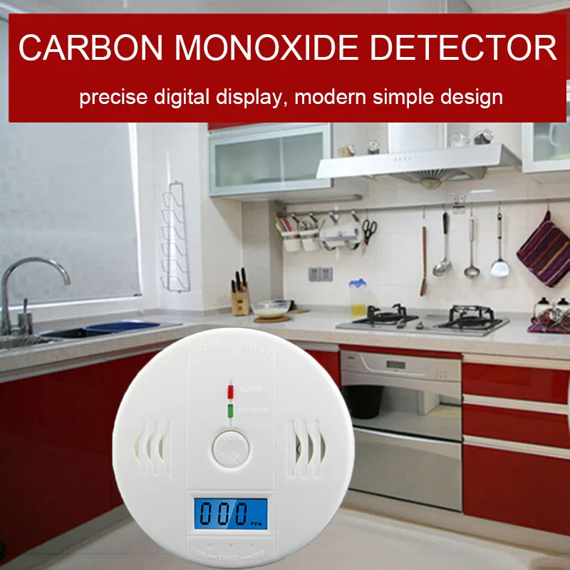 

2018 hot Household Carbon Monoxide Alarm Detector 85dB Security Warning High Sensitive LCD CO Gas concentration Alarm Detector