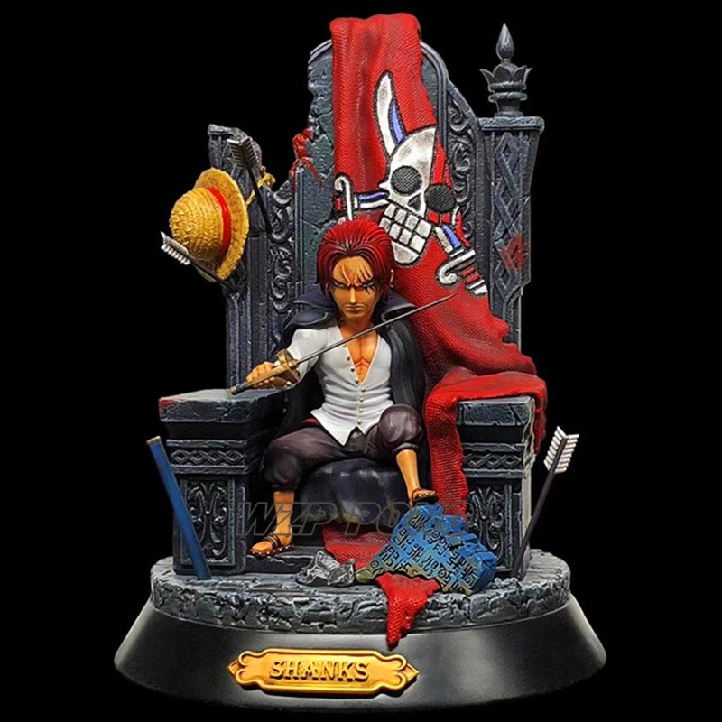 新 22 センチワンピース 4 皇帝シャンクスフィギュア玩具 Pvc 赤髪座位アクションフィギュアコレクタブルモデル子供おもちゃ Aliexpress Toys Hobbies